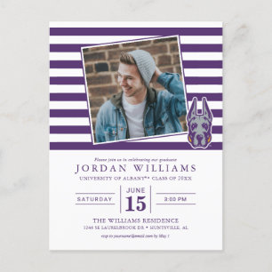 University at Albany Great Dane Mascot Head Announcement Postcard