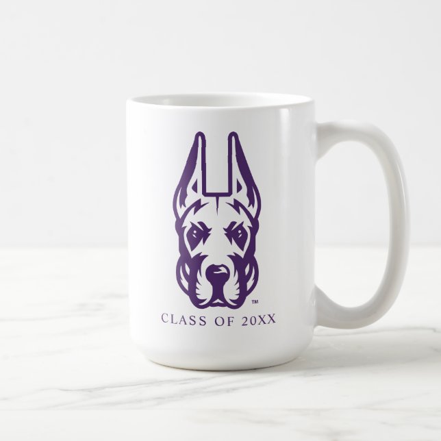University at Albany Great Dane Mascot Head Coffee Mug (Right)