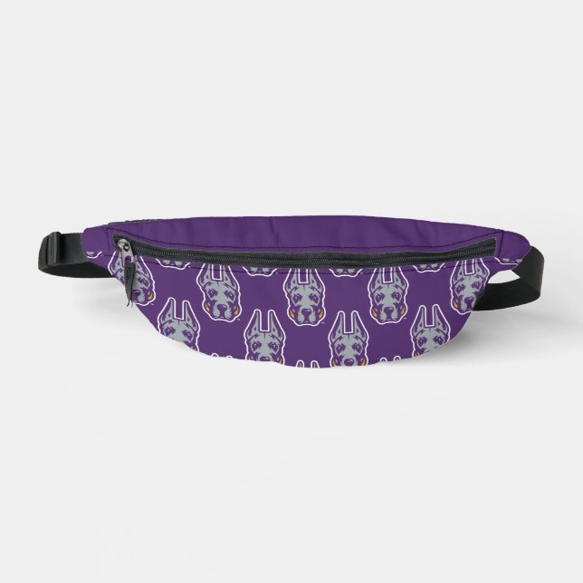 University at Albany Great Dane Mascot Head Fanny Pack (Front)