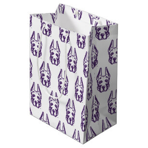 University at Albany Great Dane Mascot Head Medium Gift Bag