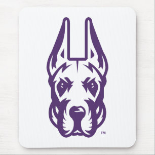 University at Albany Great Dane Mascot Head Mouse Pad