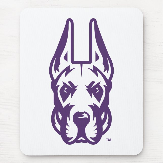 University at Albany Great Dane Mascot Head Mouse Pad (Front)