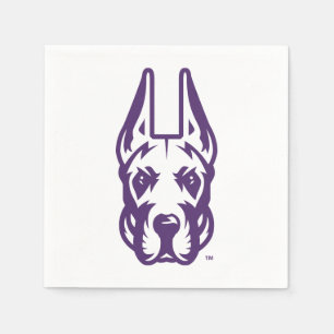 University at Albany Great Dane Mascot Head Napkins
