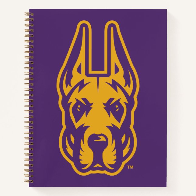 University at Albany Great Dane Mascot Head Notebook (Front)