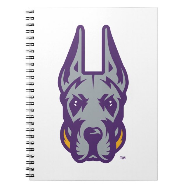 University at Albany Great Dane Mascot Head Notebook (Front)