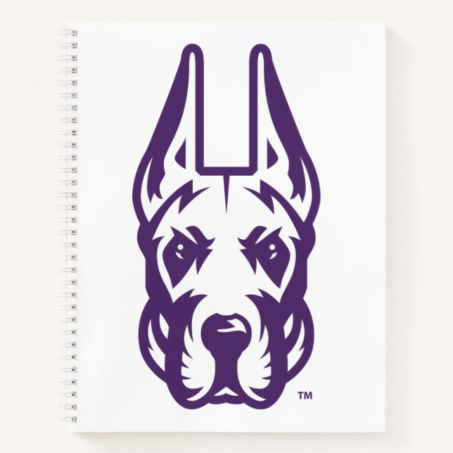 University at Albany Great Dane Mascot Head Notebook (Front)