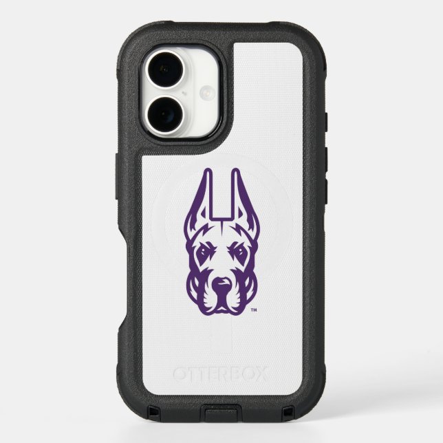 University at Albany Great Dane Mascot Head Otterbox iPhone Case (Back)