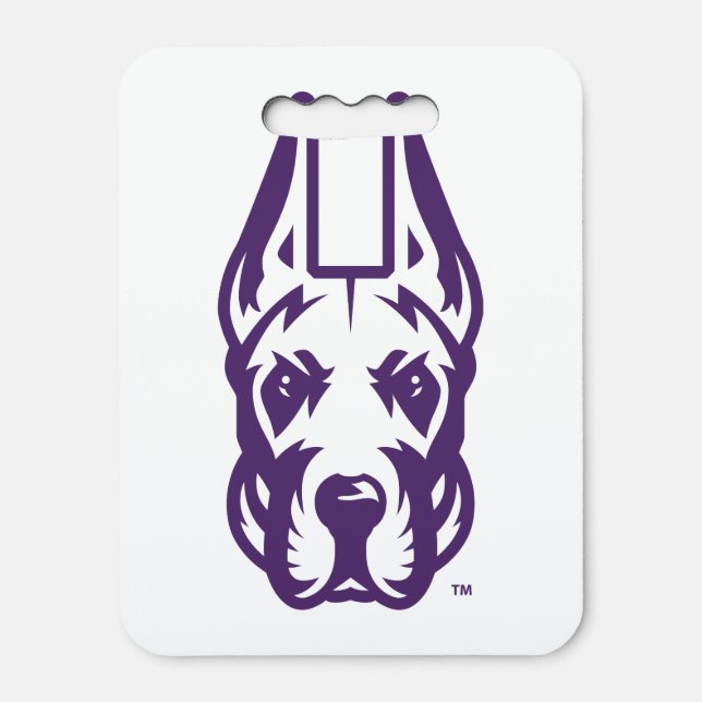 University at Albany Great Dane Mascot Head Seat Cushion (Front Vertical)
