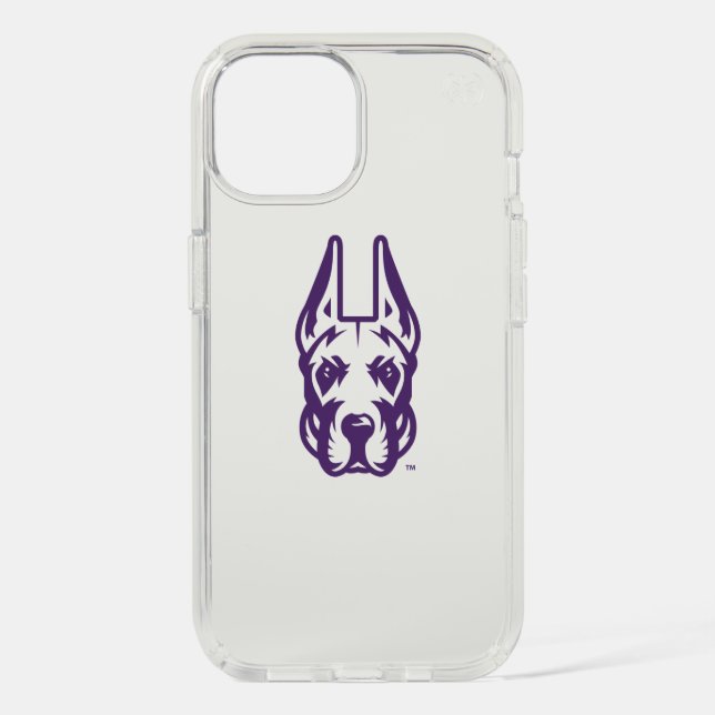 University at Albany Great Dane Mascot Head Speck iPhone Case (Front)