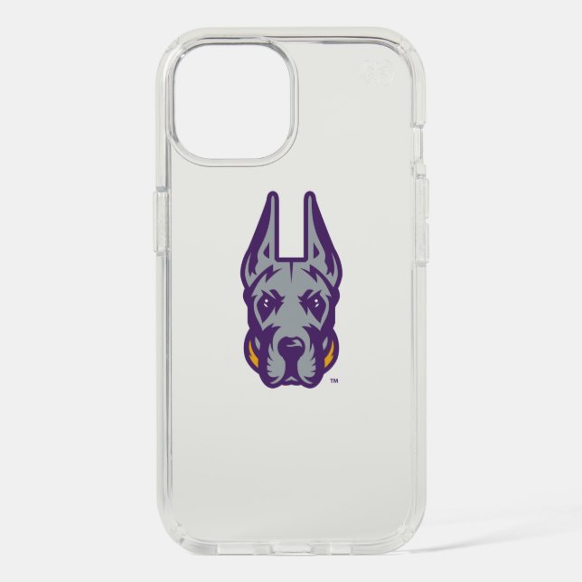 University at Albany Great Dane Mascot Head Speck iPhone Case (Front)
