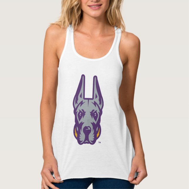 University at Albany Great Dane Mascot Head Tank Top (Front)