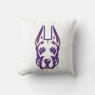 University at Albany Great Dane Mascot Head Throw Pillow