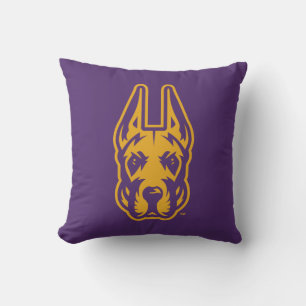 University at Albany Great Dane Mascot Head Throw Pillow