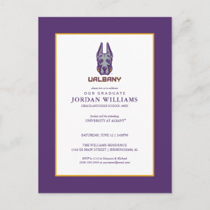 University at Albany Great Danes Announcement Postcard