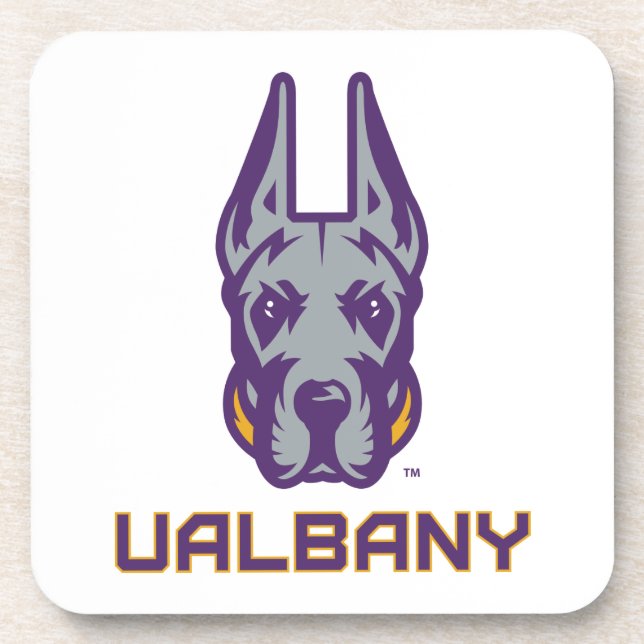 University at Albany Great Danes Beverage Coaster (Front)