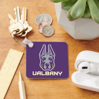 University at Albany Great Danes Keychain