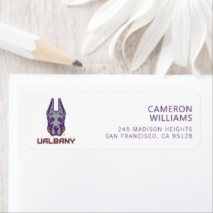 University at Albany Great Danes Label