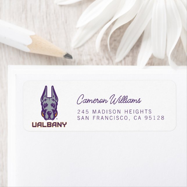 University at Albany Great Danes Label (Insitu)