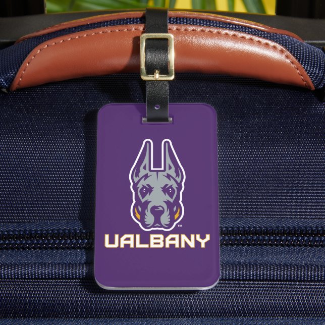 University at Albany Great Danes Luggage Tag (Front Insitu 2)