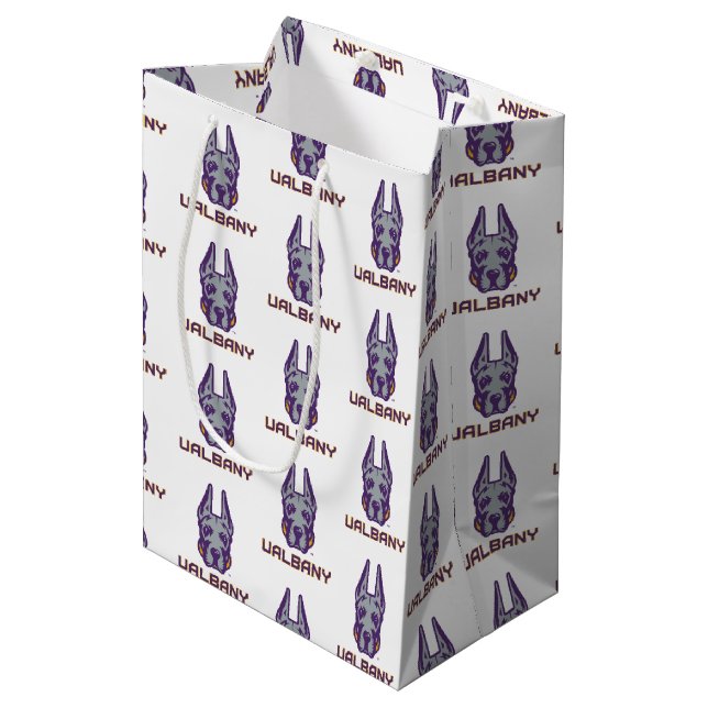 University at Albany Great Danes Medium Gift Bag (Front Angled)