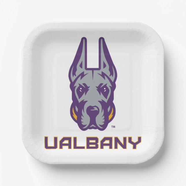 University at Albany Great Danes Paper Plates (Front)