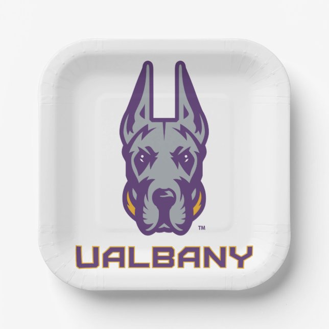 University at Albany Great Danes Paper Plates (Front)
