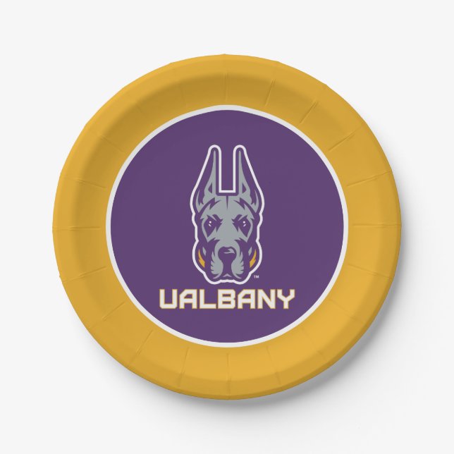 University at Albany Great Danes Paper Plates (Front)