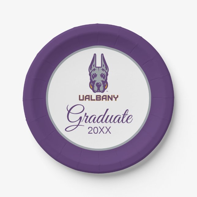 University at Albany Great Danes Paper Plates (Front)