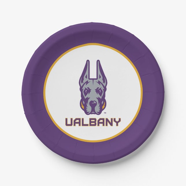 University at Albany Great Danes Paper Plates (Front)