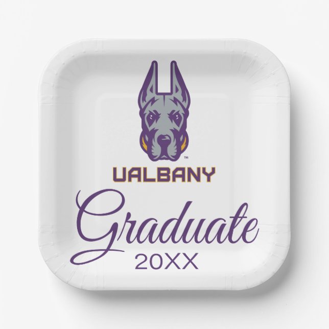 University at Albany Great Danes Paper Plates (Front)