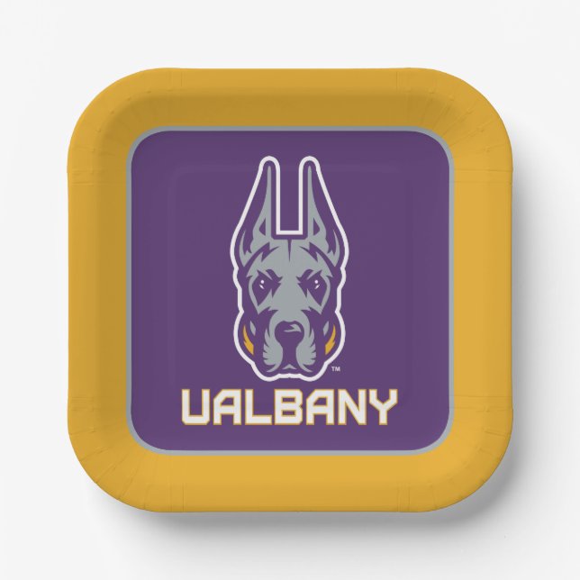 University at Albany Great Danes Paper Plates (Front)