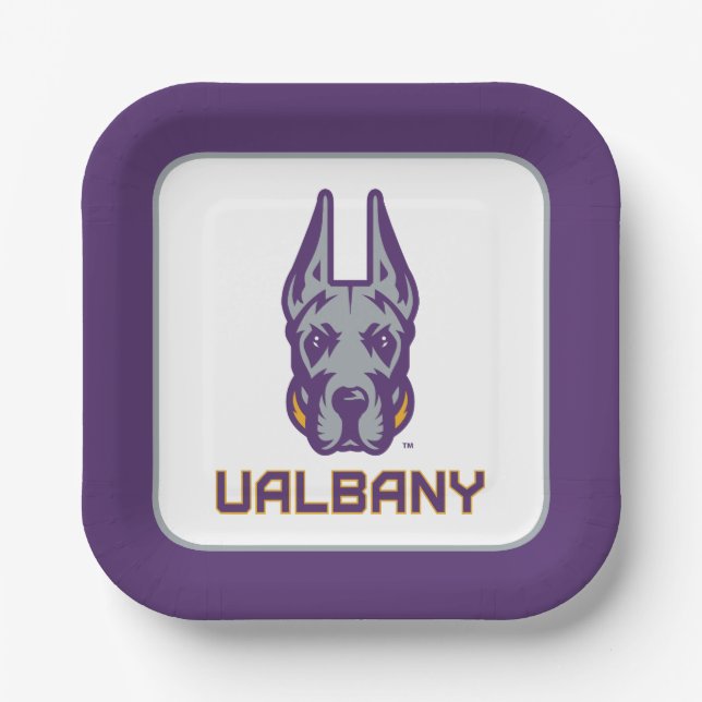 University at Albany Great Danes Paper Plates (Front)