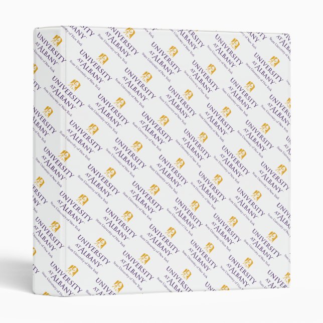 University at Albany Iconic Logo 3 Ring Binder (Front/Spine)
