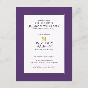 University at Albany Iconic Logo Announcement Postcard