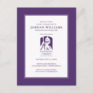 University at Albany Iconic Logo Announcement Postcard