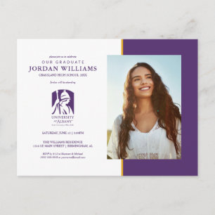 University at Albany Iconic Logo Announcement Postcard