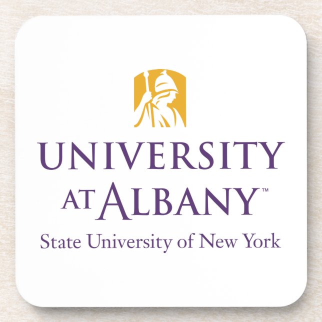 University at Albany Iconic Logo Beverage Coaster (Front)
