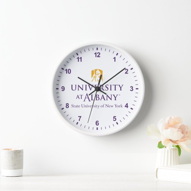 University at Albany Iconic Logo Clock (Home)