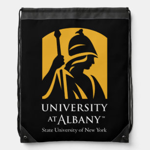 University at Albany Iconic Logo Drawstring Bag