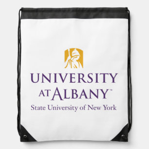University at Albany Iconic Logo Drawstring Bag