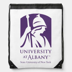 University at Albany Iconic Logo Drawstring Bag