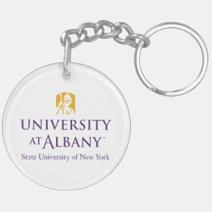University at Albany Iconic Logo Keychain