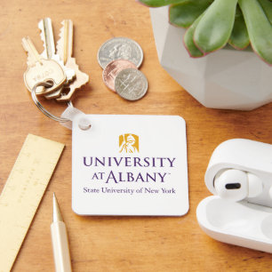 University at Albany Iconic Logo Keychain