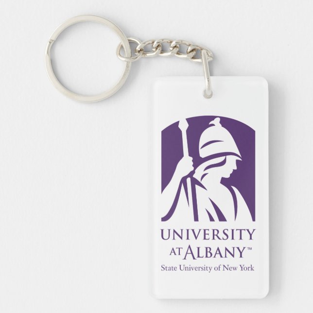 University at Albany Iconic Logo Keychain (Front)