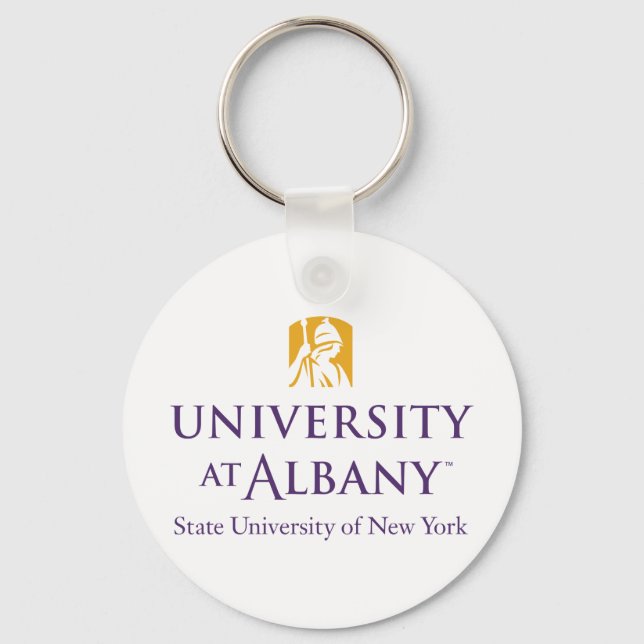 University at Albany Iconic Logo Keychain (Front)