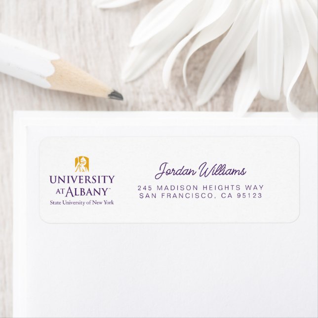 University at Albany Iconic Logo Label (Insitu)