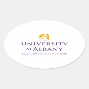 University at Albany Iconic Logo Oval Sticker