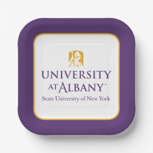 University at Albany Iconic Logo Paper Plates