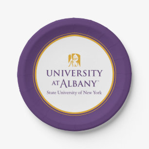 University at Albany Iconic Logo Paper Plates