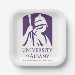 University at Albany Iconic Logo Paper Plates